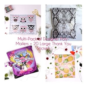 Multi-Pack Poly-mailers + Thank You Stickers